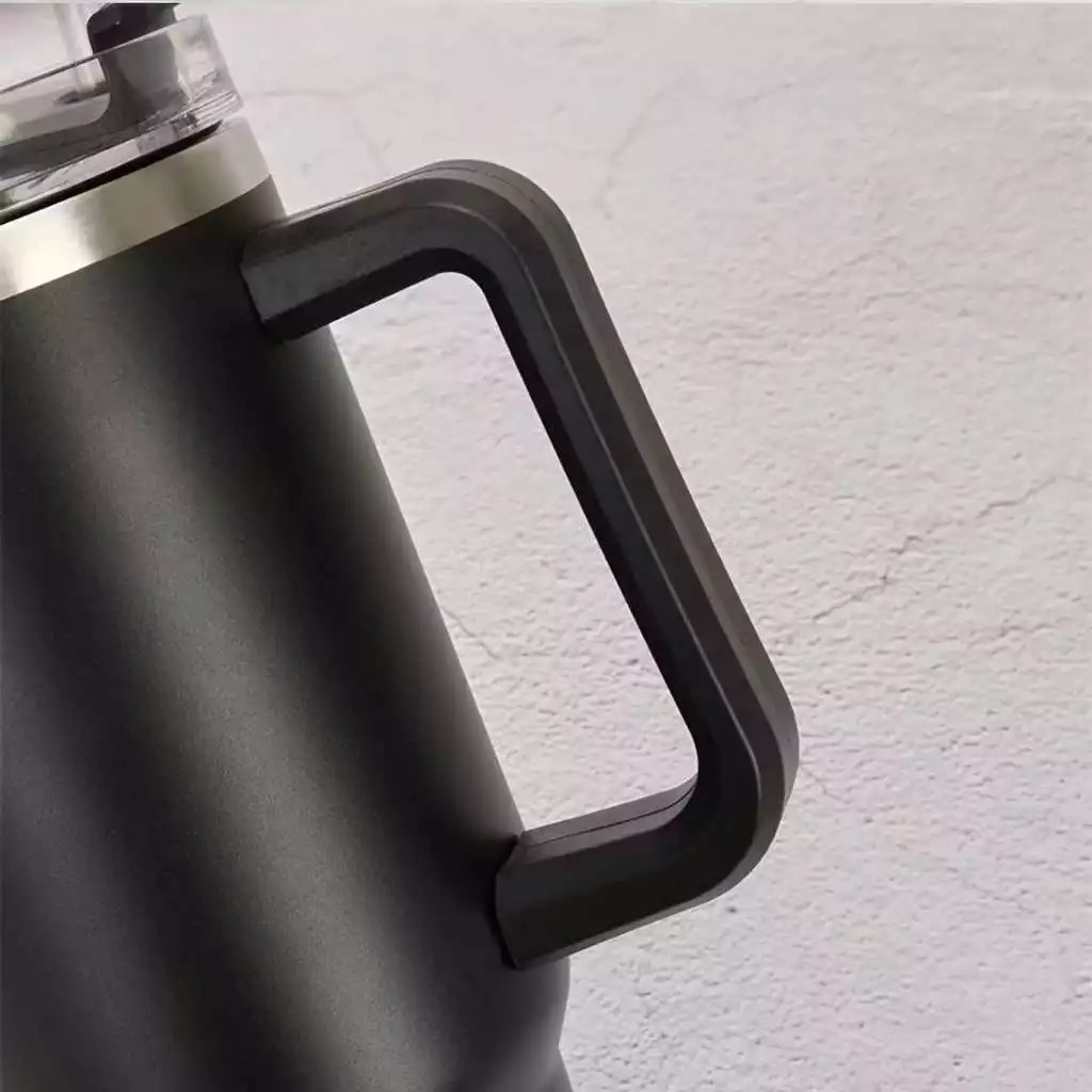 Termos Jumbo Premium Stainless 1300ml (6601) - GREY (Tumblr Tahan Panas Dingin + Free Sedotan)