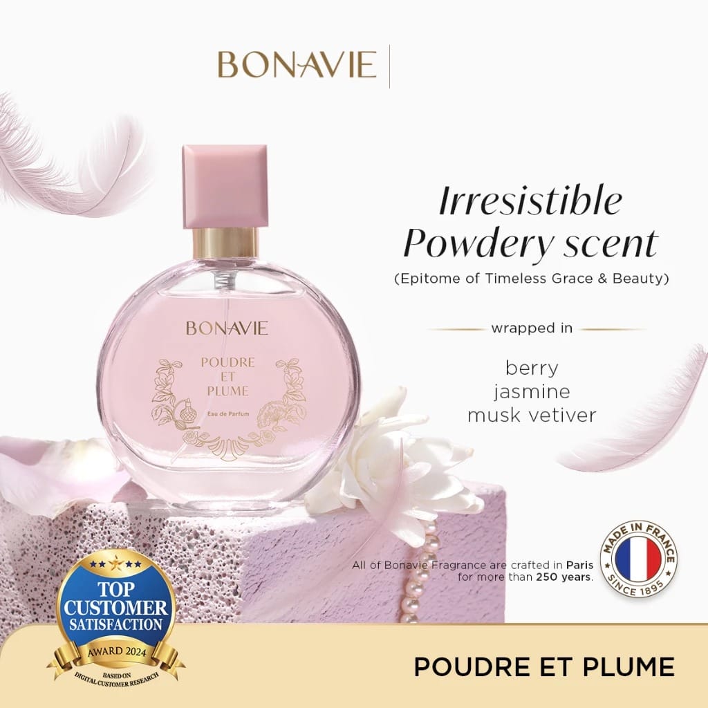 Bonavie Eau De Parfume Powdery Series 30ml - Poudre et Plume Rose Bonavie Eau De Parfume Powdery Series 30ml - Poudre et Plume Rose