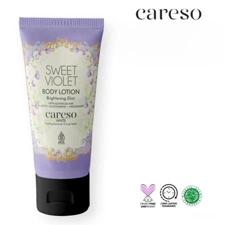 Careso Body Lotion Brightening Elixir 50ml (Tube) - Sweet Violet