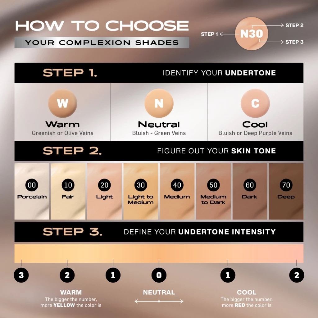 Make Over Powerstay Matte Powder Foundation 24H Oil Control 10gr - N10 Marble