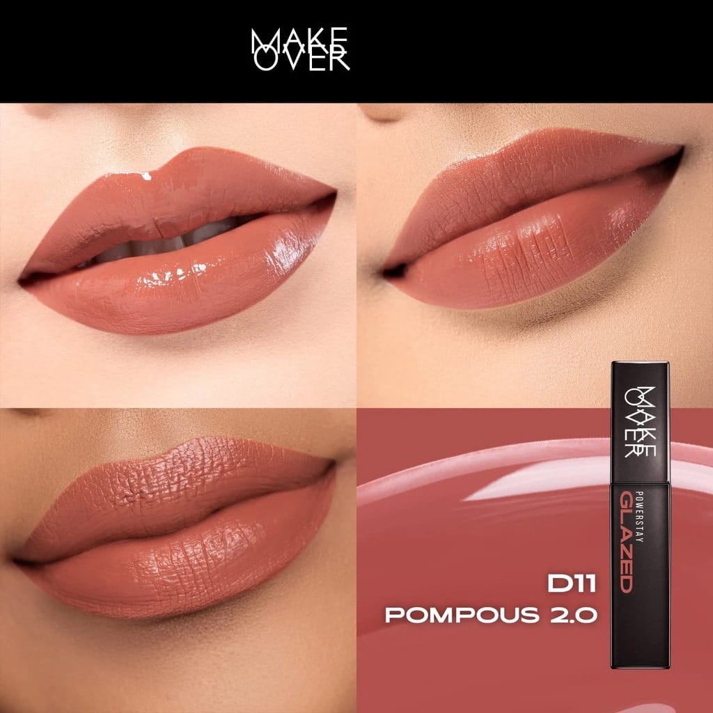 Make Over Powerstay Glazed Lock Lip Pigment 3gr - D11 Pompous 2.0