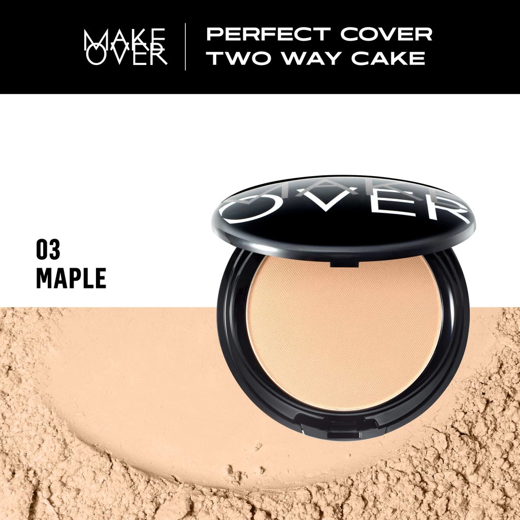 Make Over Perfect Cover Two Way Cake SPF15 12gr - 03 Maple