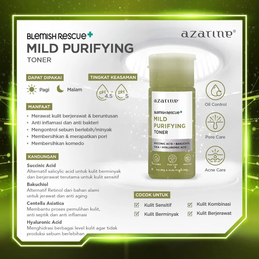 Azarine Blemish Rescue Mild Purifying Toner 90ml