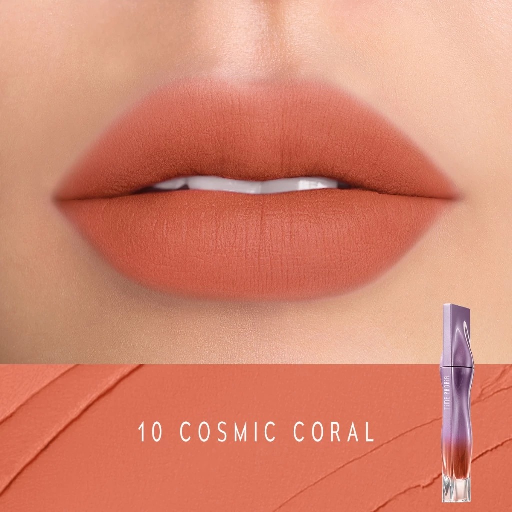Time Phoria Nebula Velvet Lip Cream 4ml - 10 Cosmic Coral Time Phoria Nebula Velvet Lip Cream 4ml - 10 Cosmic Coral