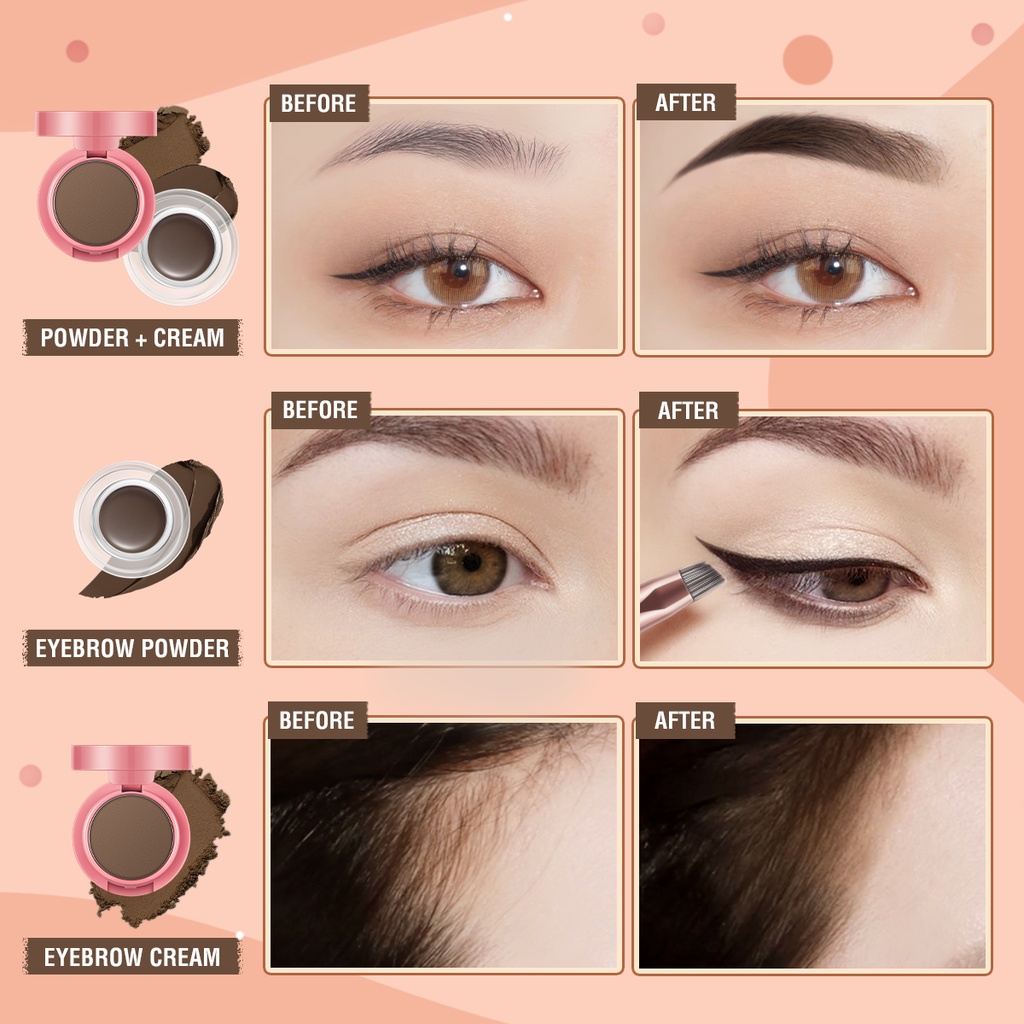 Pinkflash Duo Effect Eyebrow Kit PF-E22 #2 Medium Brown