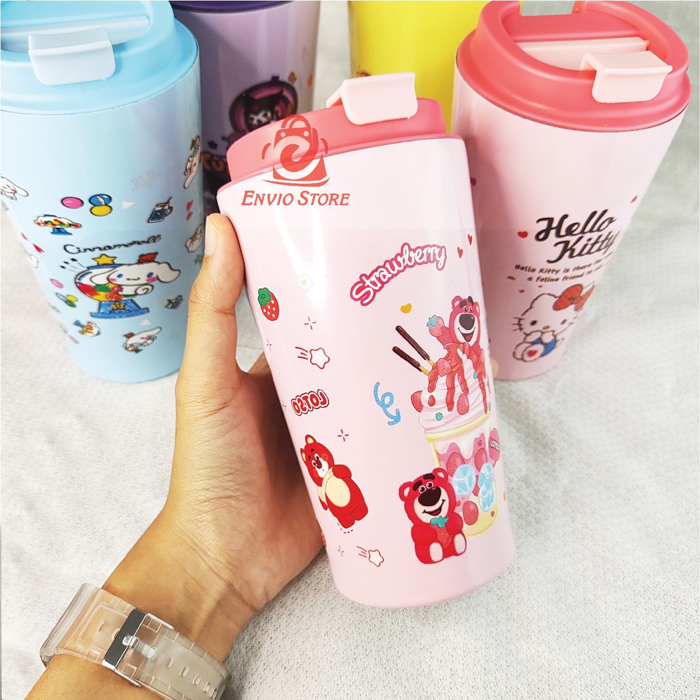 Tumblr Termos Karakter Sanrio 500ml - KUROMI (Termos Botol Air Minum) (SD-1239)