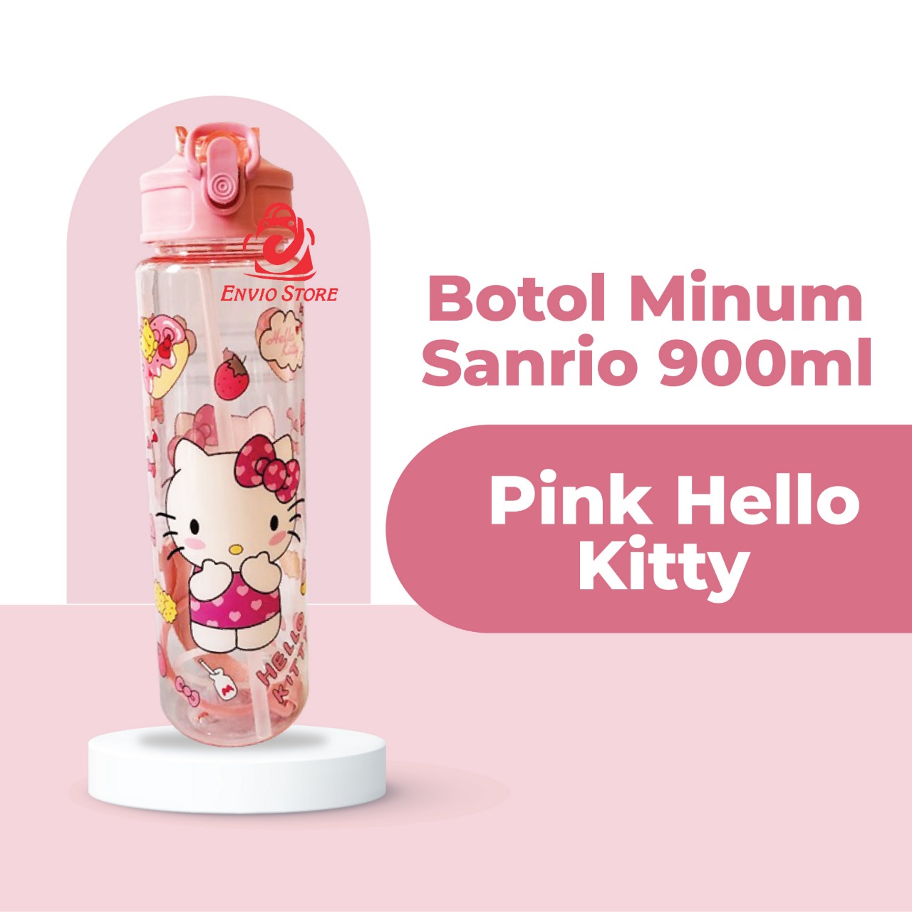 Botol Minum SANRIO 900ml - HELLO KITTY (Botol Air Minum Anak Lucu) (Free Sedotan) Botol Minum SANRIO 900ml - HELLO KITTY (Botol Air Minum Anak Lucu) (Free Sedotan)