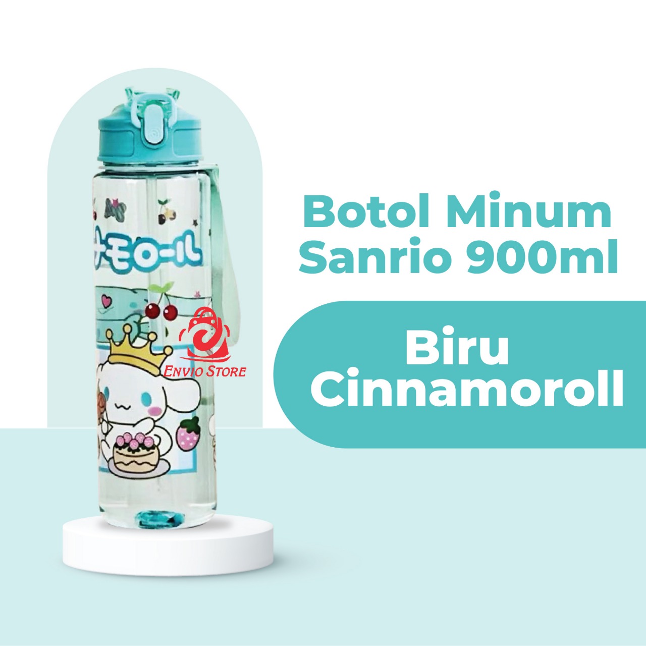 Botol Minum SANRIO 900ml - CINNAMOROLL (Botol Air Minum Anak Lucu) (Free Sedotan) Botol Minum SANRIO 900ml - CINNAMOROLL (Botol Air Minum Anak Lucu) (Free Sedotan)