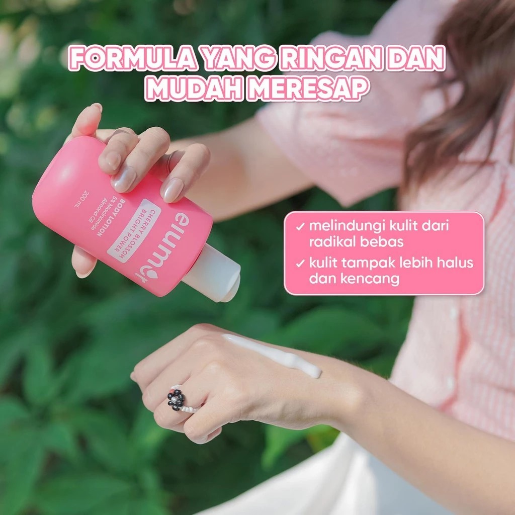 Elumor Body Lotion 200ml - Cherry Blossom Bright Power