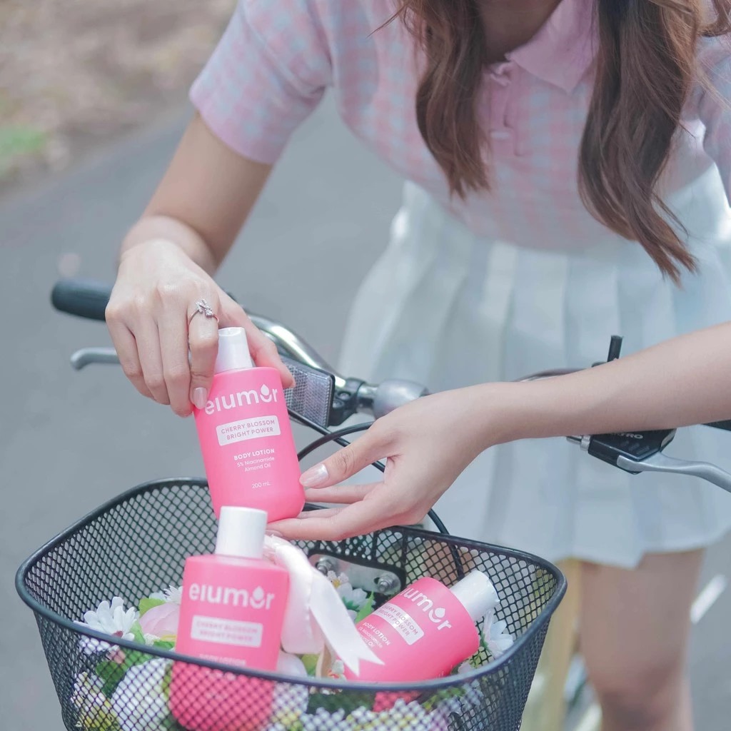 Elumor Body Lotion 200ml - Cherry Blossom Bright Power