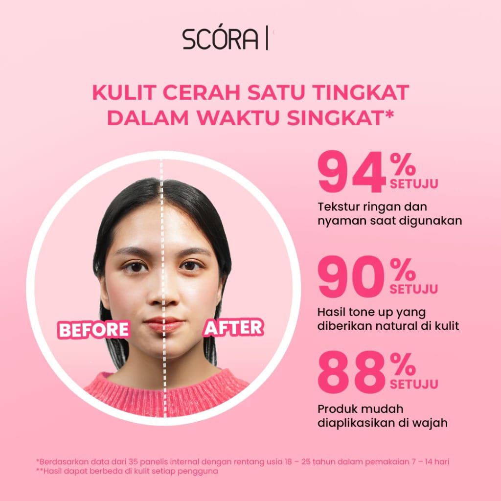 Scora Sheer Glow Tone Up Cream With Niacinamide 30gr