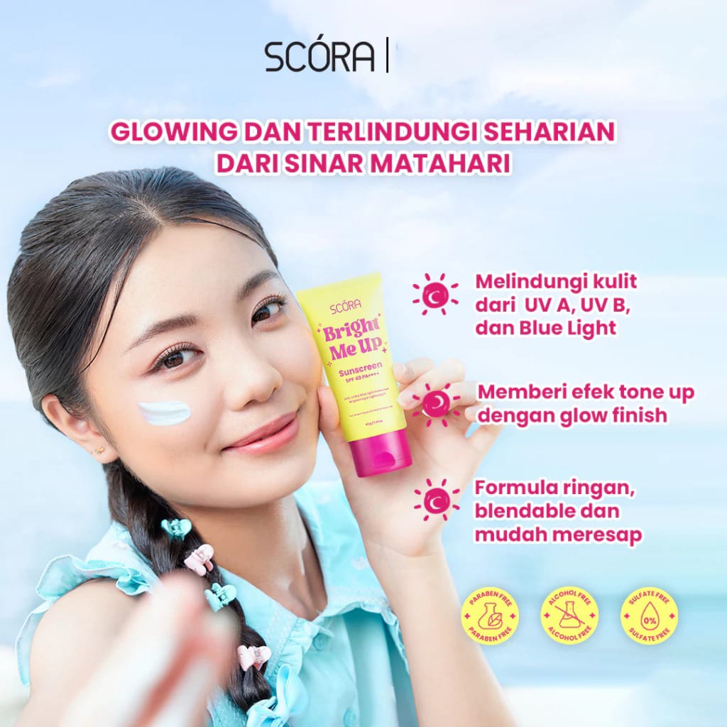 Scora Bright Me Up Sunscreen SPF40 PA++++ 40gr