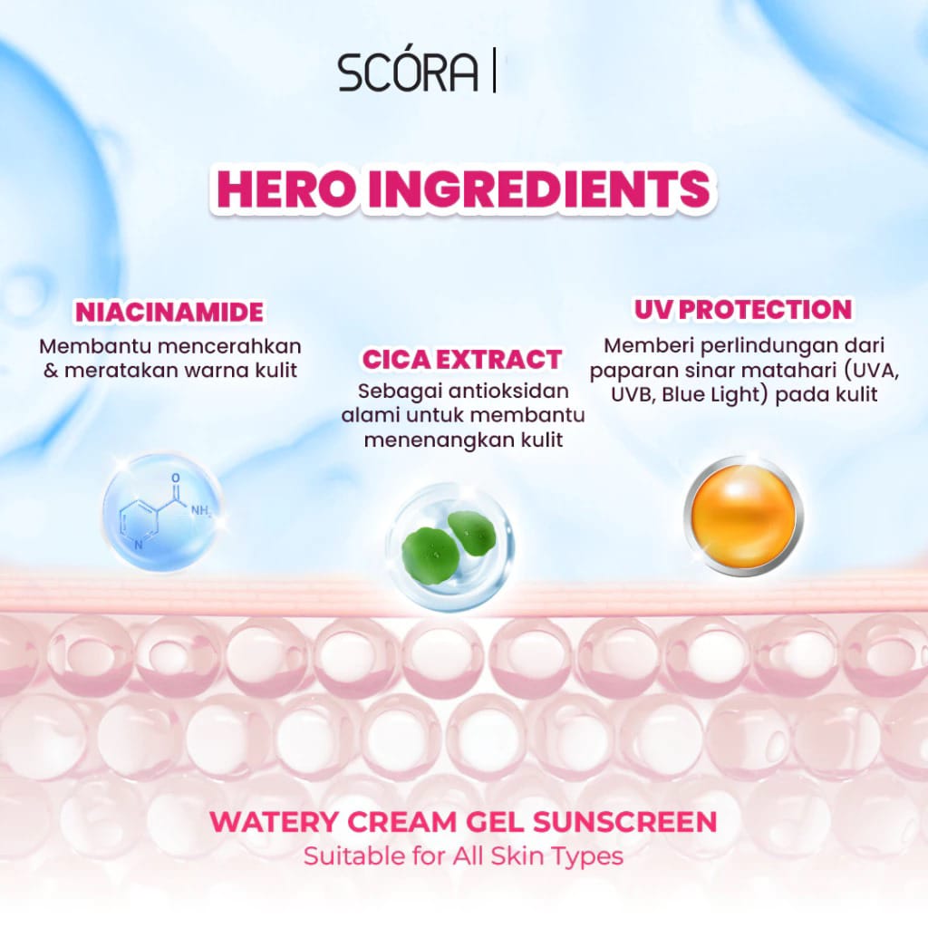 Scora Bright Me Up Sunscreen SPF40 PA++++ 40gr