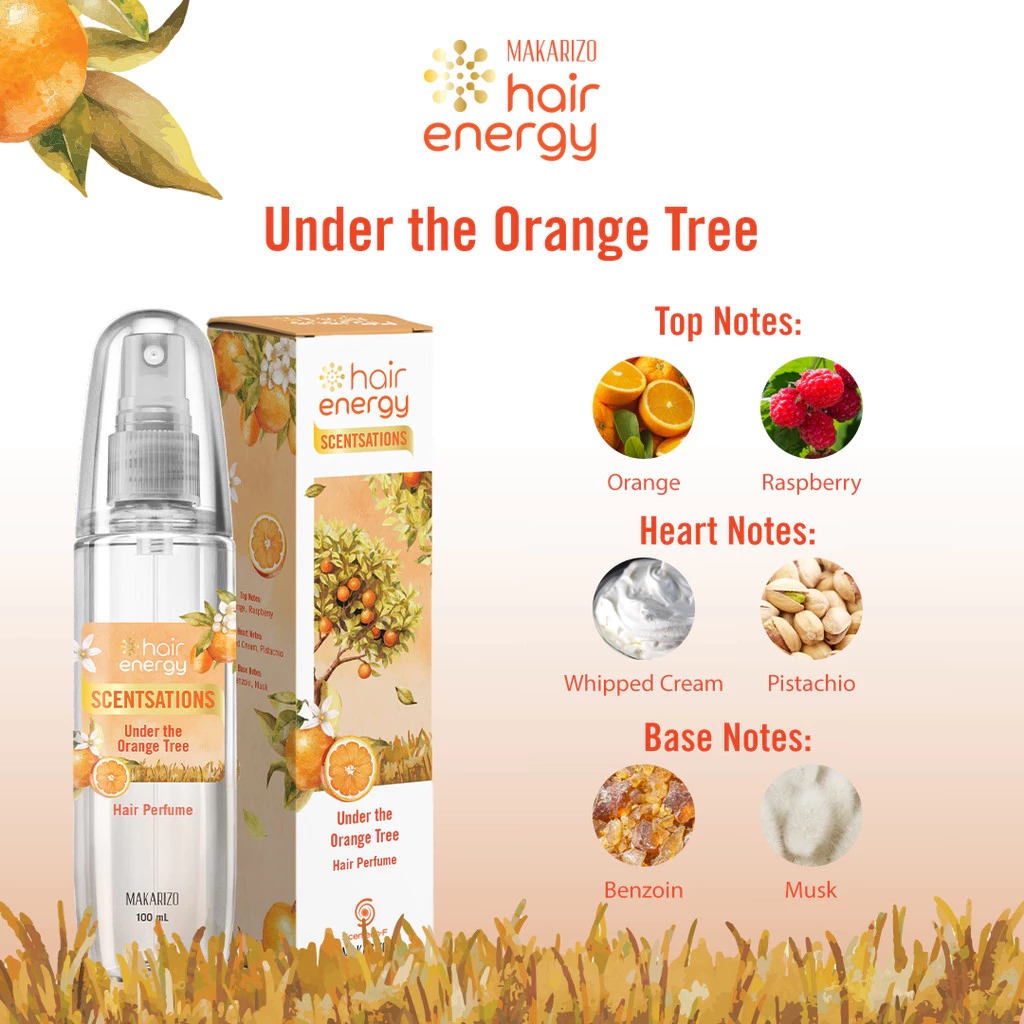 Makarizo Hair Energy Scentsations Hair Perfume 100ml - Under The Orange Tree