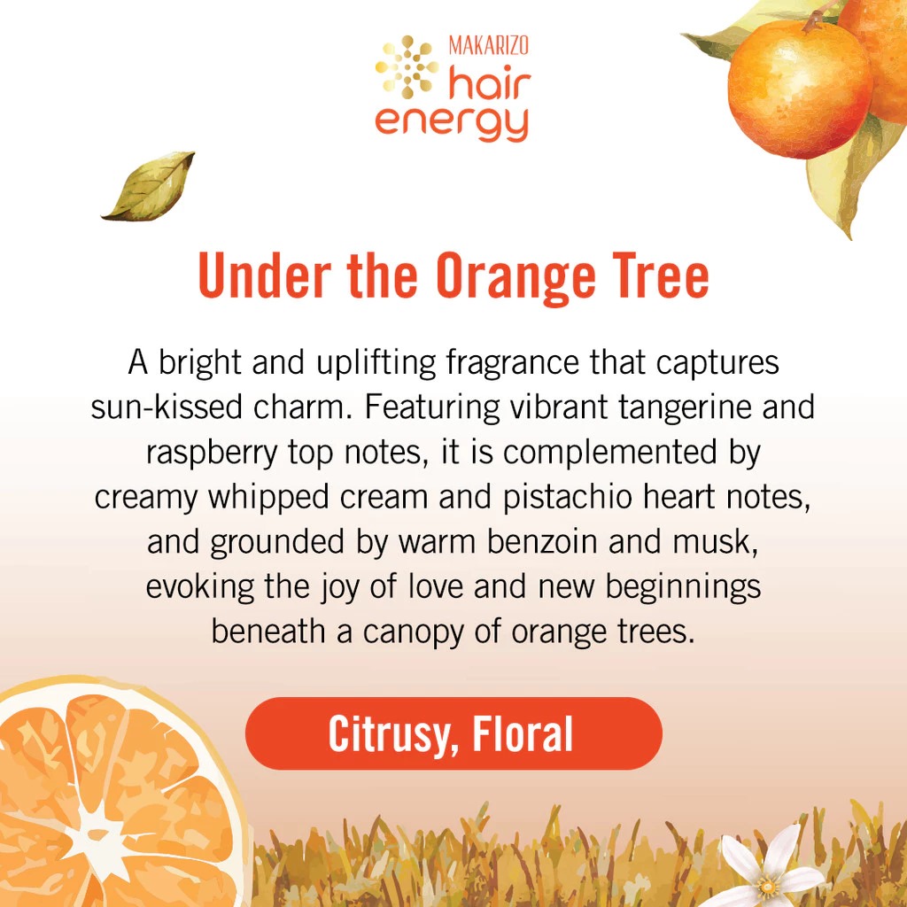 Makarizo Hair Energy Scentsations Hair Perfume 100ml - Under The Orange Tree