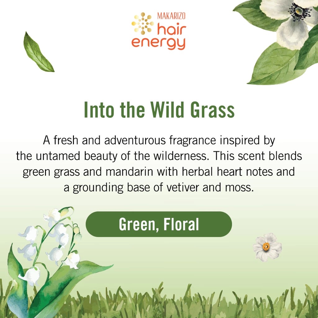 Makarizo Hair Energy Scentsations Hair Perfume 100ml - Into The Wild Grass