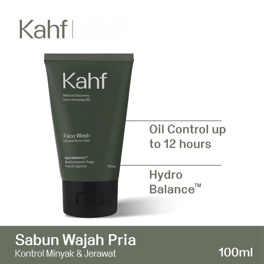 (PAKET ISI 3) Kahf Face Wash 100ml - Oil and Acne Care
