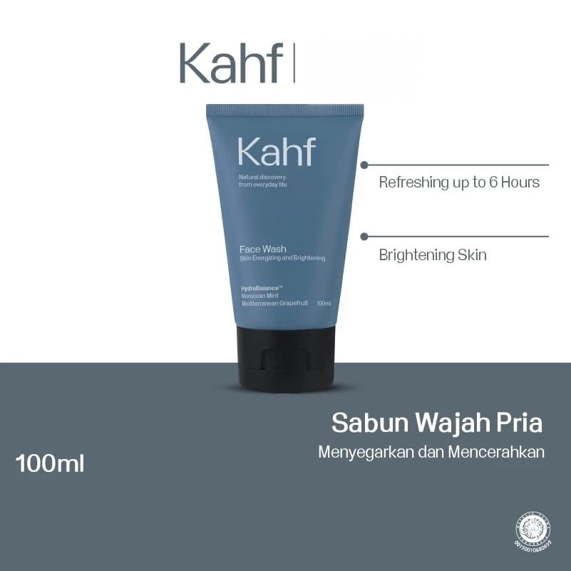 (PAKET ISI 3) Kahf Face Wash 100ml - Skin Energizing and Brightening