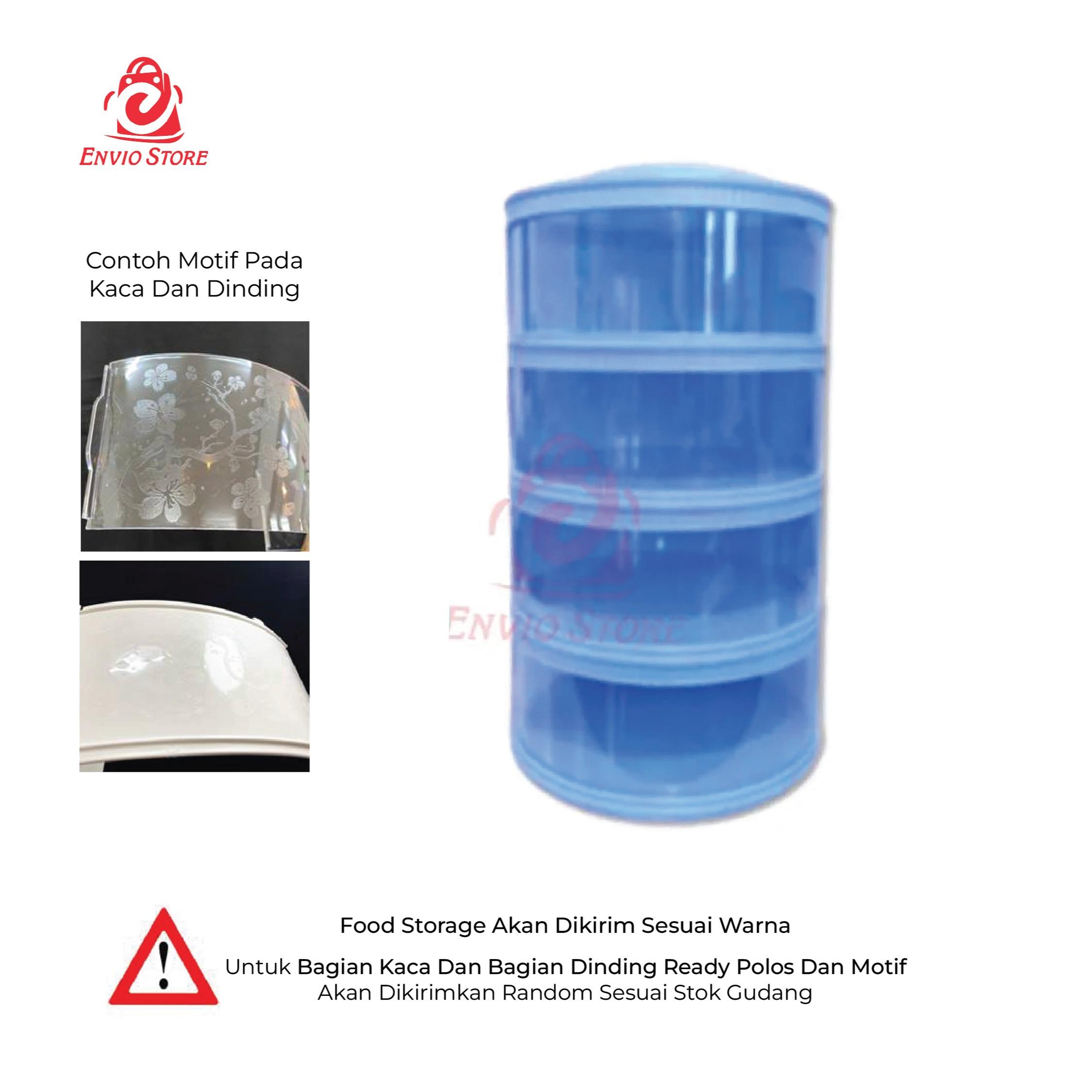 TRI J - Food Storage 4 Susun - BIRU (Tudung Saji Susun 4 Layer) TRI J - Food Storage 4 Susun - BIRU (Tudung Saji Susun 4 Layer)