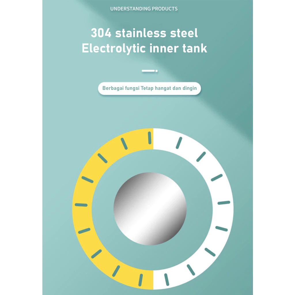 Termos MINI Kancing Warna Pastel 350ml - PINK (Botol Minum Stainless Steel) (HN4014)