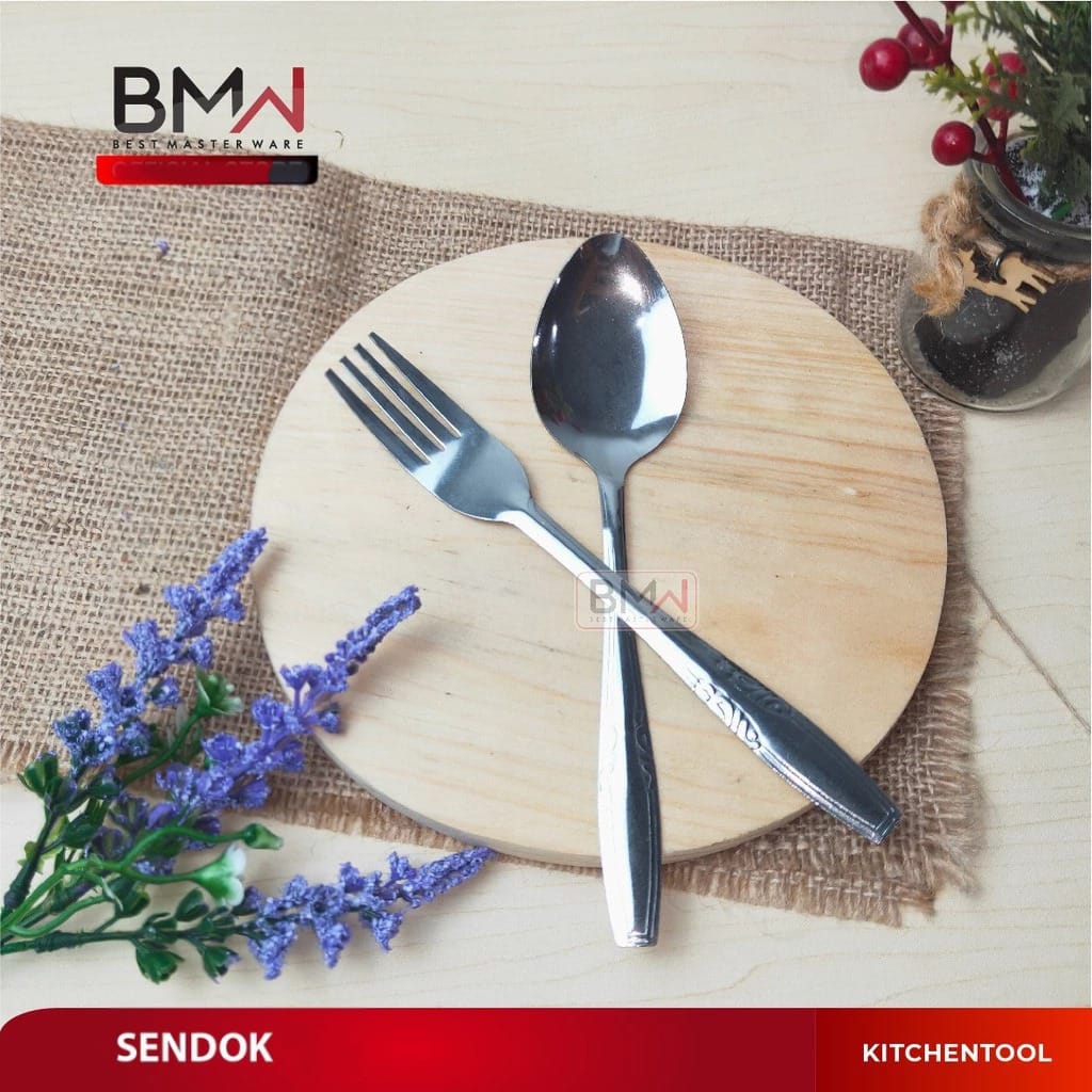 (ISI 12) BMW Garpu Makan Stainless Steel Tableware (389)