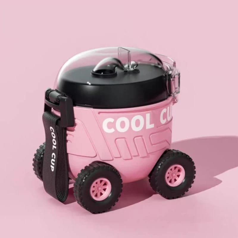 Botol Minum Anak Bentuk Mobil + Roda 550ml - PINK (Free Sedotan dan Strap) (HX3502) Botol Minum Anak Bentuk Mobil + Roda 550ml - PINK (Free Sedotan dan Strap) (HX3502)