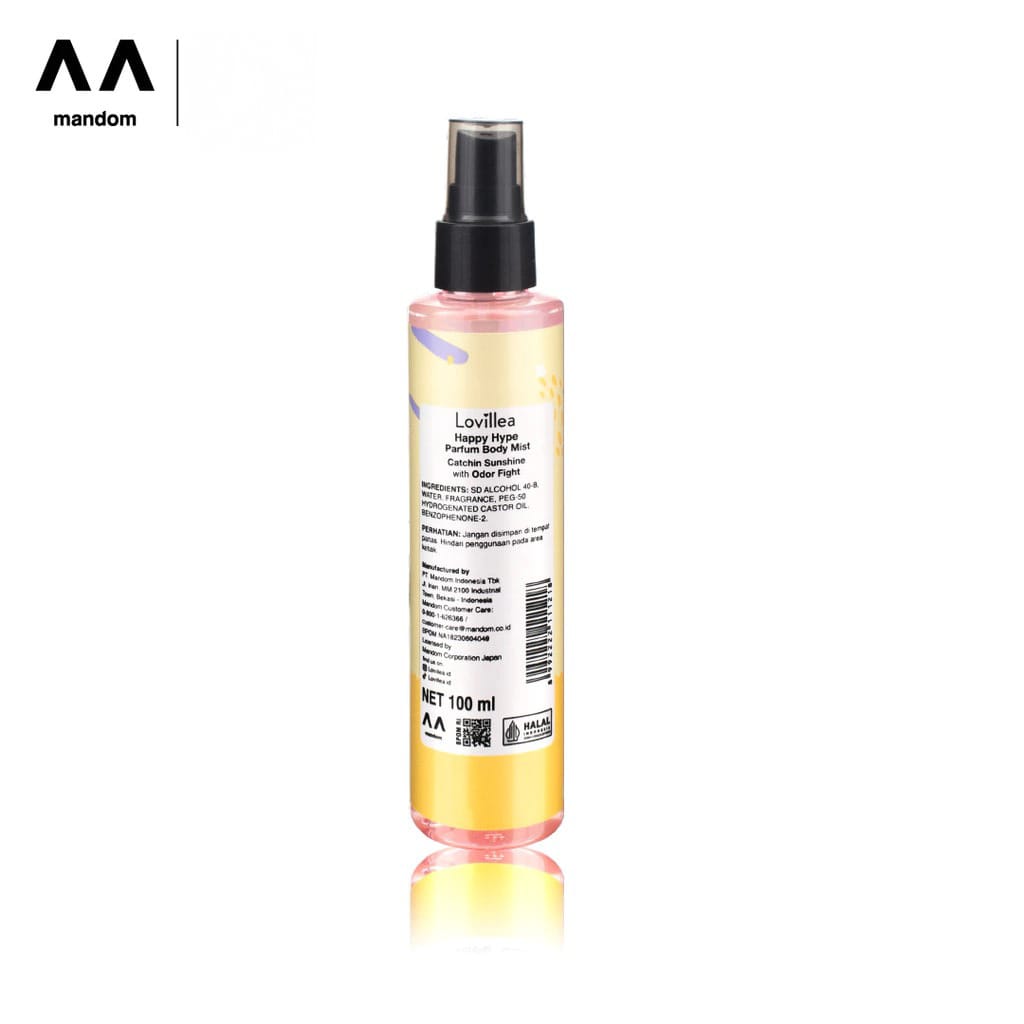 Lovillea Happy Hype Parfum Body Mist 100ml - Catchin Sunshine