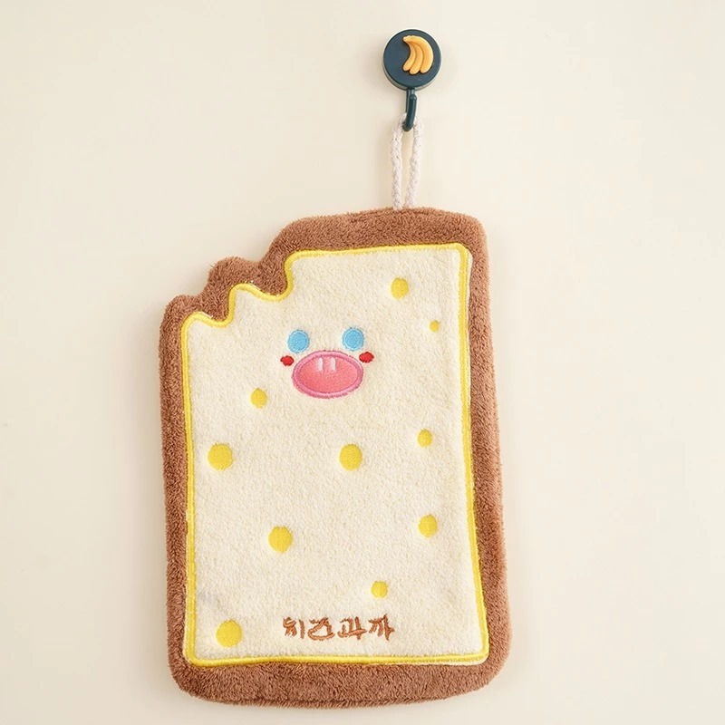 Handuk Tangan Mini Motif - ROTI KUNING (Lap Tangan / Serbet / Wash Cloth) (22cm x 17cm)