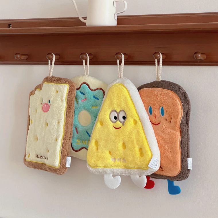 Handuk Tangan Mini Motif - ROTI KUNING (Lap Tangan / Serbet / Wash Cloth) (22cm x 17cm)
