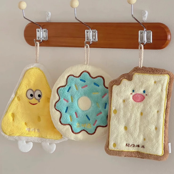 Handuk Tangan Mini Motif - ROTI KUNING (Lap Tangan / Serbet / Wash Cloth) (22cm x 17cm)