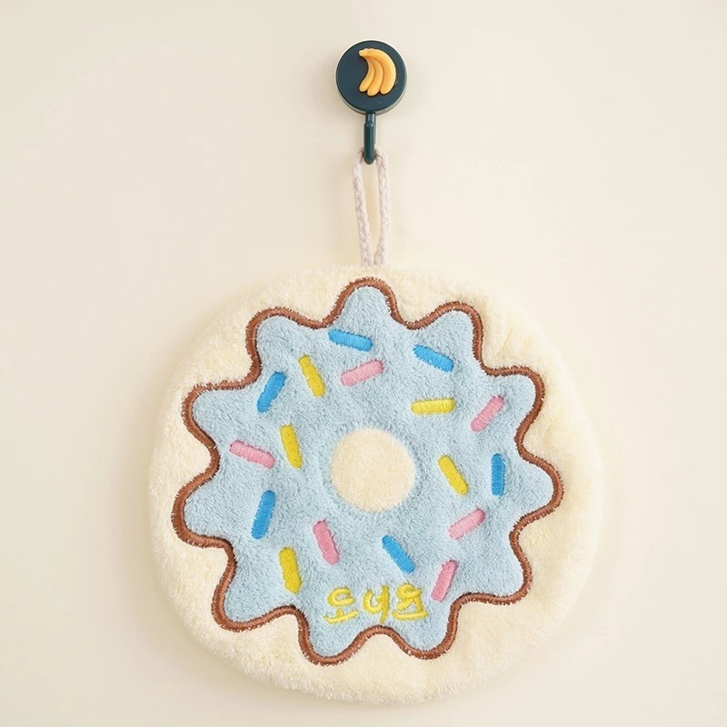 Handuk Tangan Mini Motif - DONAT (Lap Tangan / Serbet / Wash Cloth) (22cm x 17cm)