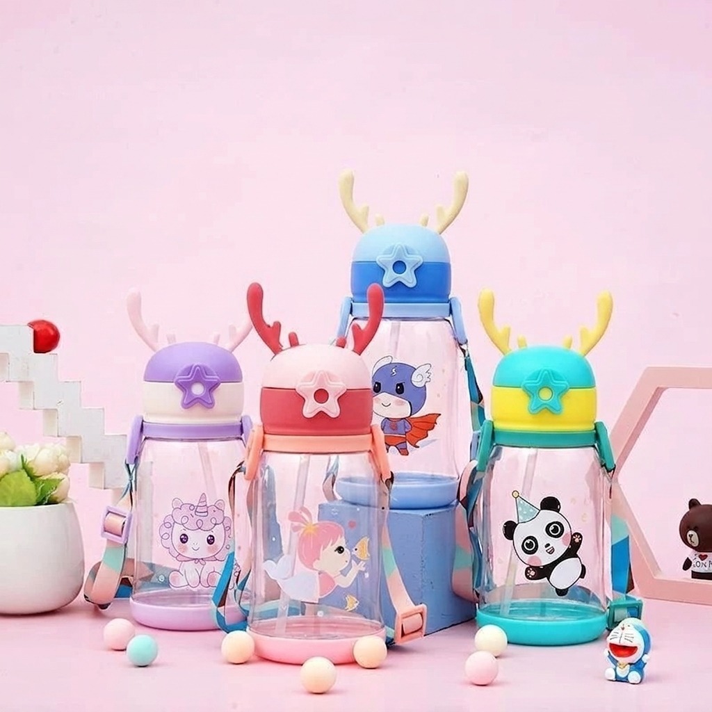 Botol Minum Tanduk Rusa + Tali 600ml - TOSCA