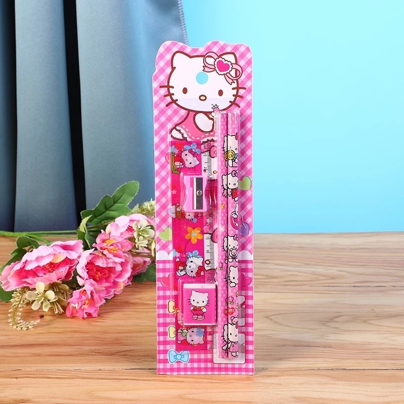 Alat Tulis Karakter Set Mini 5in1 - HELLO KITTY