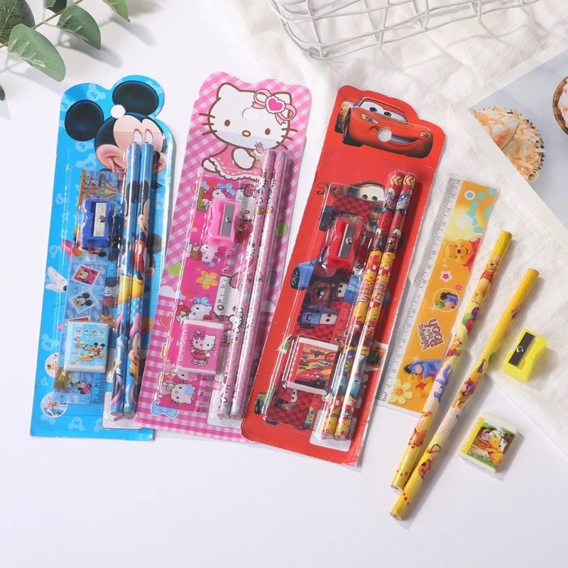 Alat Tulis Karakter Set Mini 5in1 - HELLO KITTY