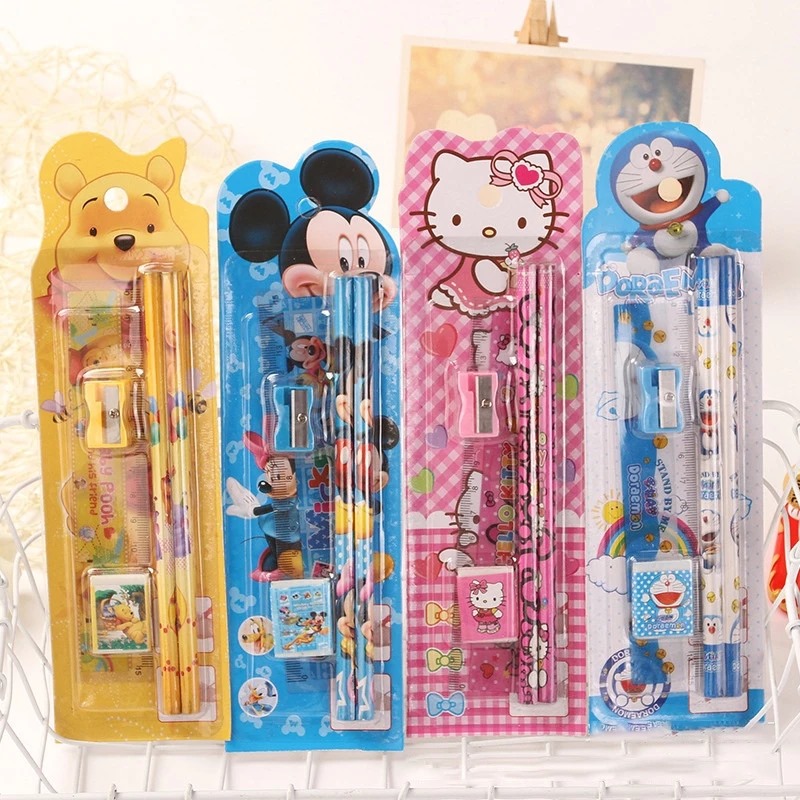 Alat Tulis Karakter Set Mini 5in1 - POOH