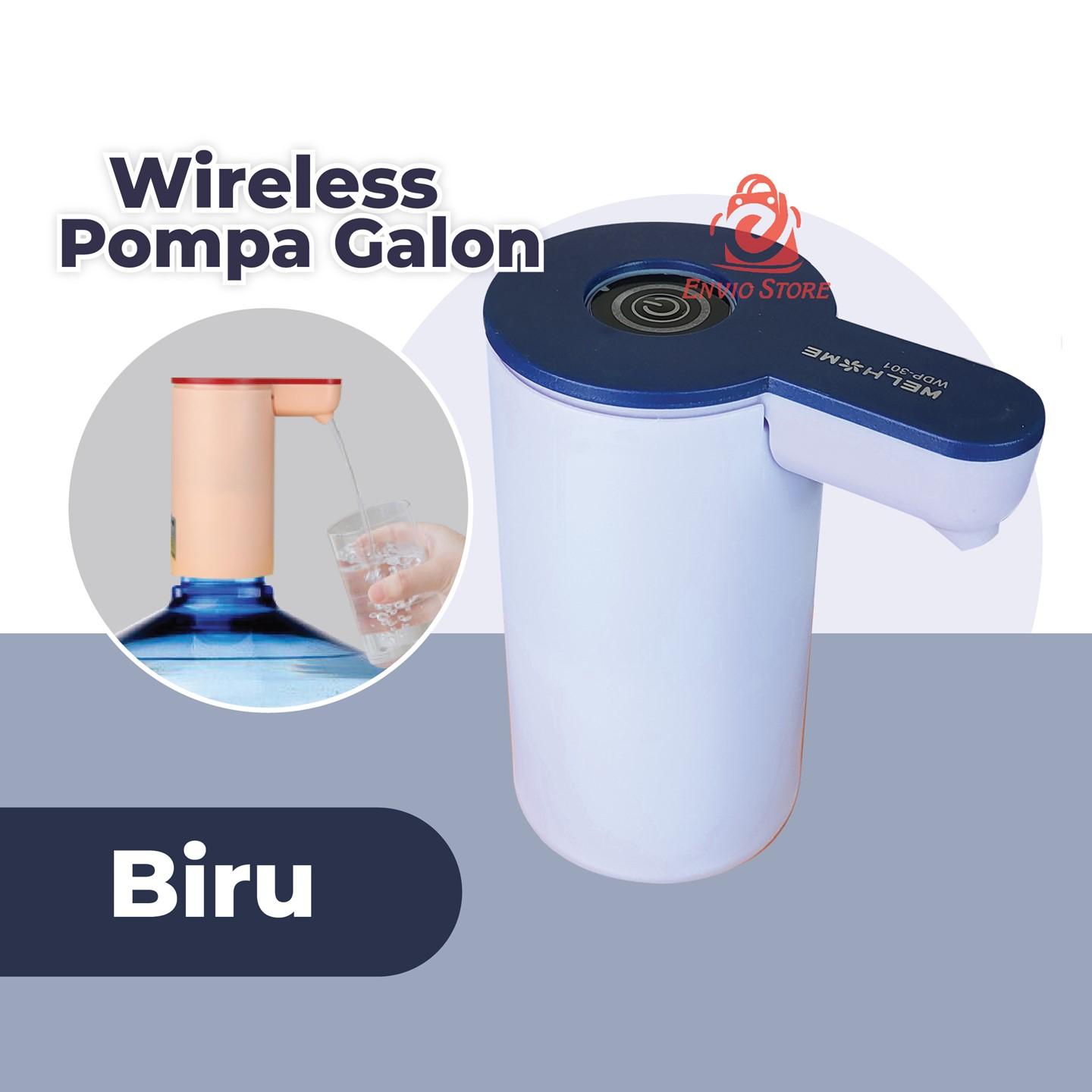 Welhome Pompa Galon Elektrik 1200mAh - BIRU (WDP-301)