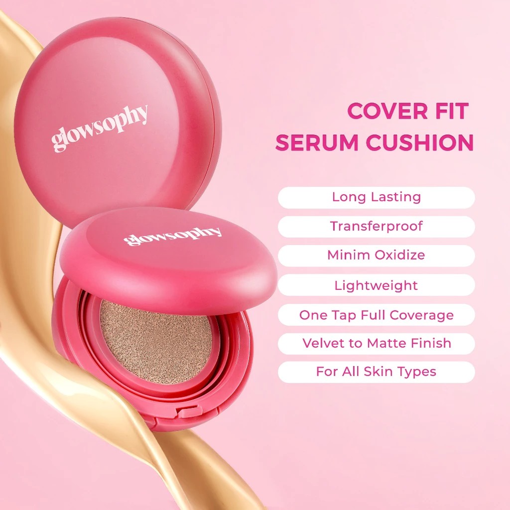 Glowsophy Cover Fit Serum Cushion 11gr - Pine
