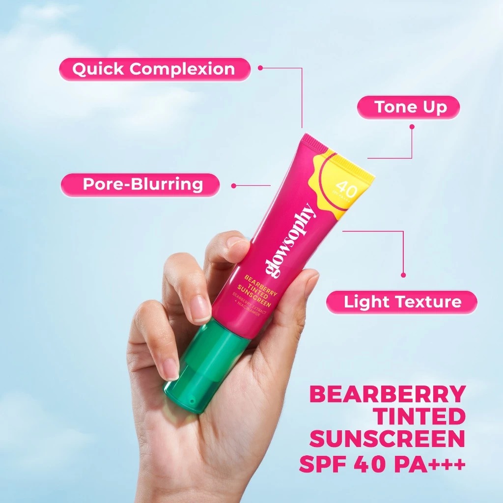 Glowsophy Bearberry Tinted Sunscreen SPF40 PA+++ 30ml