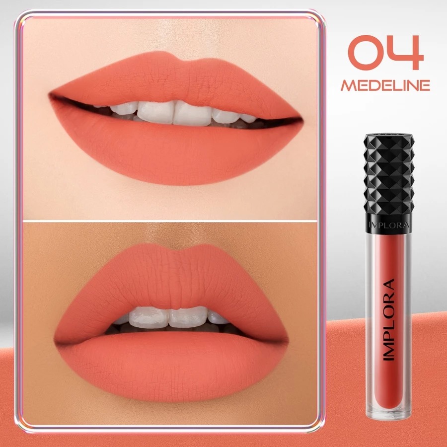 (PAKET ISI 12) Implora Urban Lipcream Matte 3.3gr - 04 Medeline (NEW) (PAKET ISI 12) Implora Urban Lipcream Matte 3.3gr - 04 Medeline (NEW)