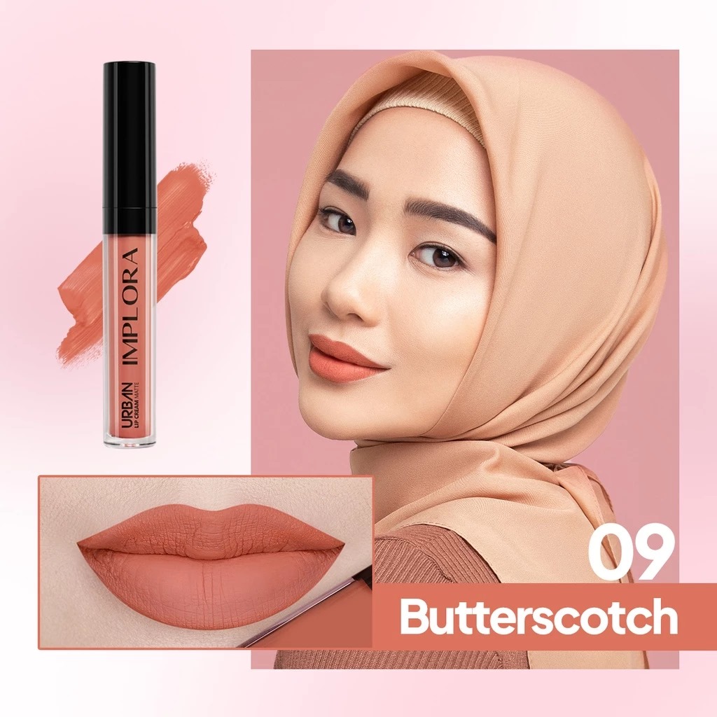 (PAKET ISI 12) Implora Urban Lipcream Matte - 09 Butterscotch (PAKET ISI 12) Implora Urban Lipcream Matte - 09 Butterscotch