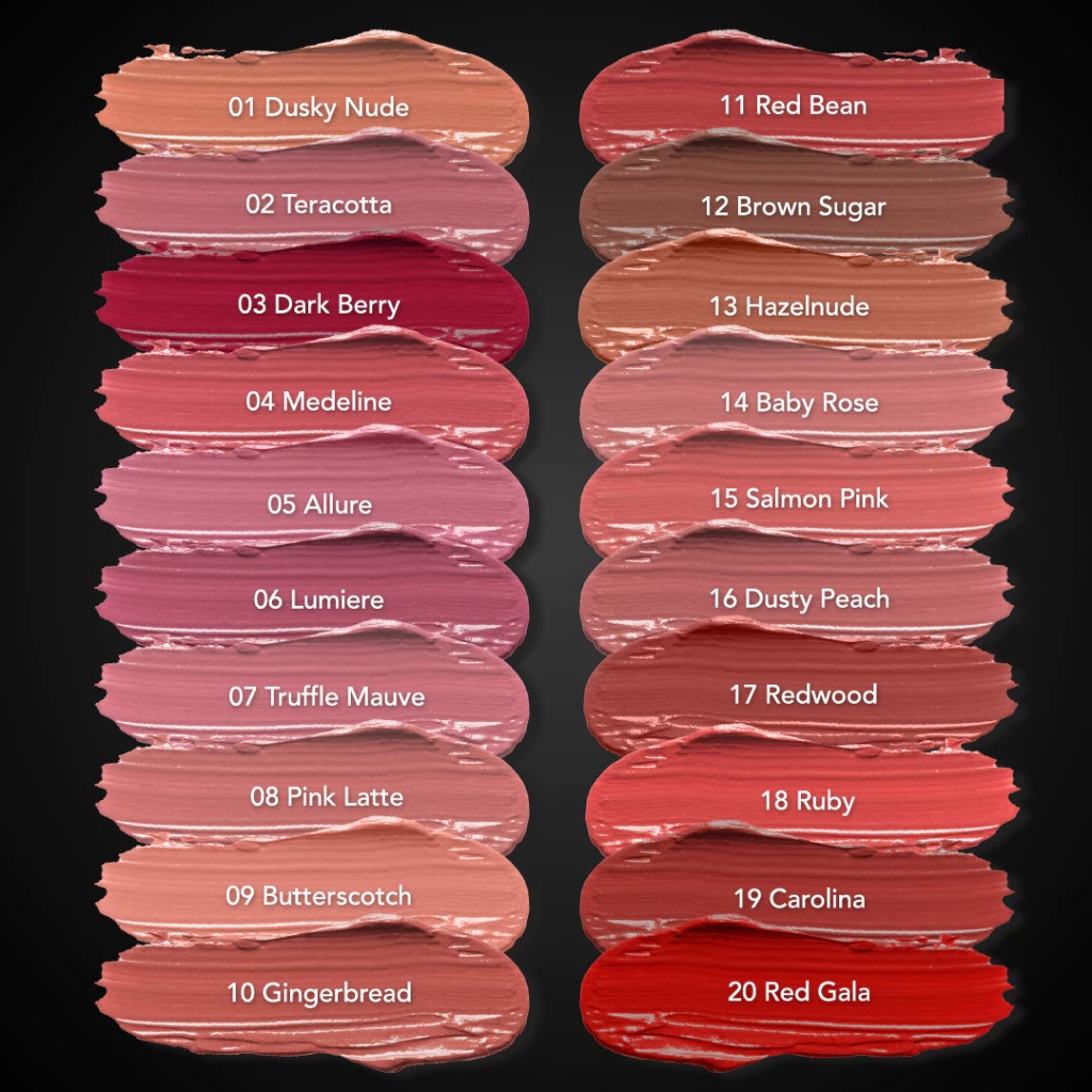 (PAKET ISI 12) Implora Urban Lipcream Matte - 12 Brown Sugar