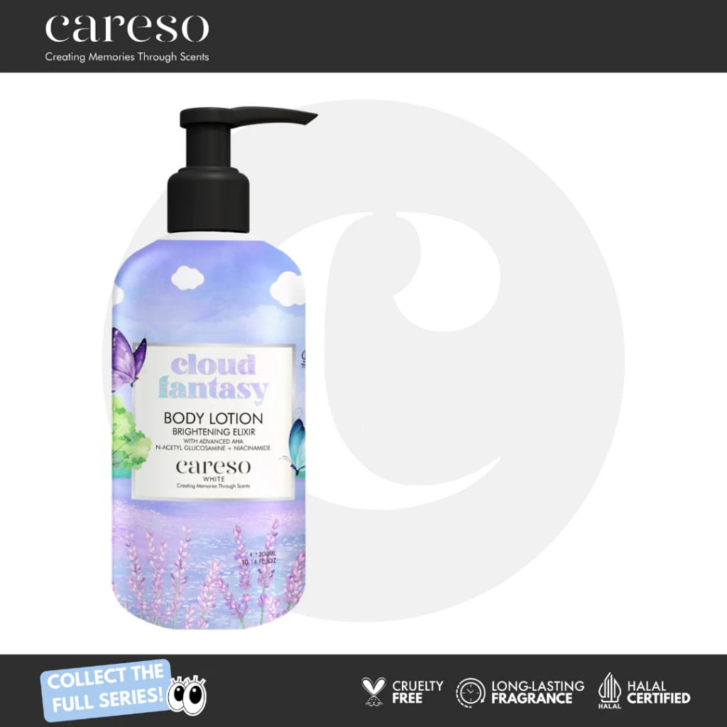 Careso Body Lotion Brightening Elixir 300ml (Pump) - Cloud Fantasy