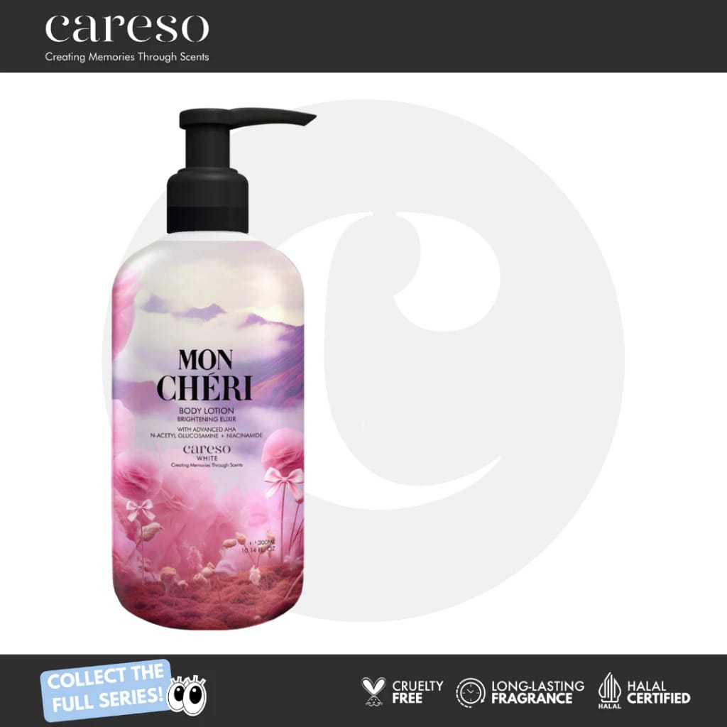 Careso Body Lotion Brightening Elixir 300ml (Pump) - Mon Cheri