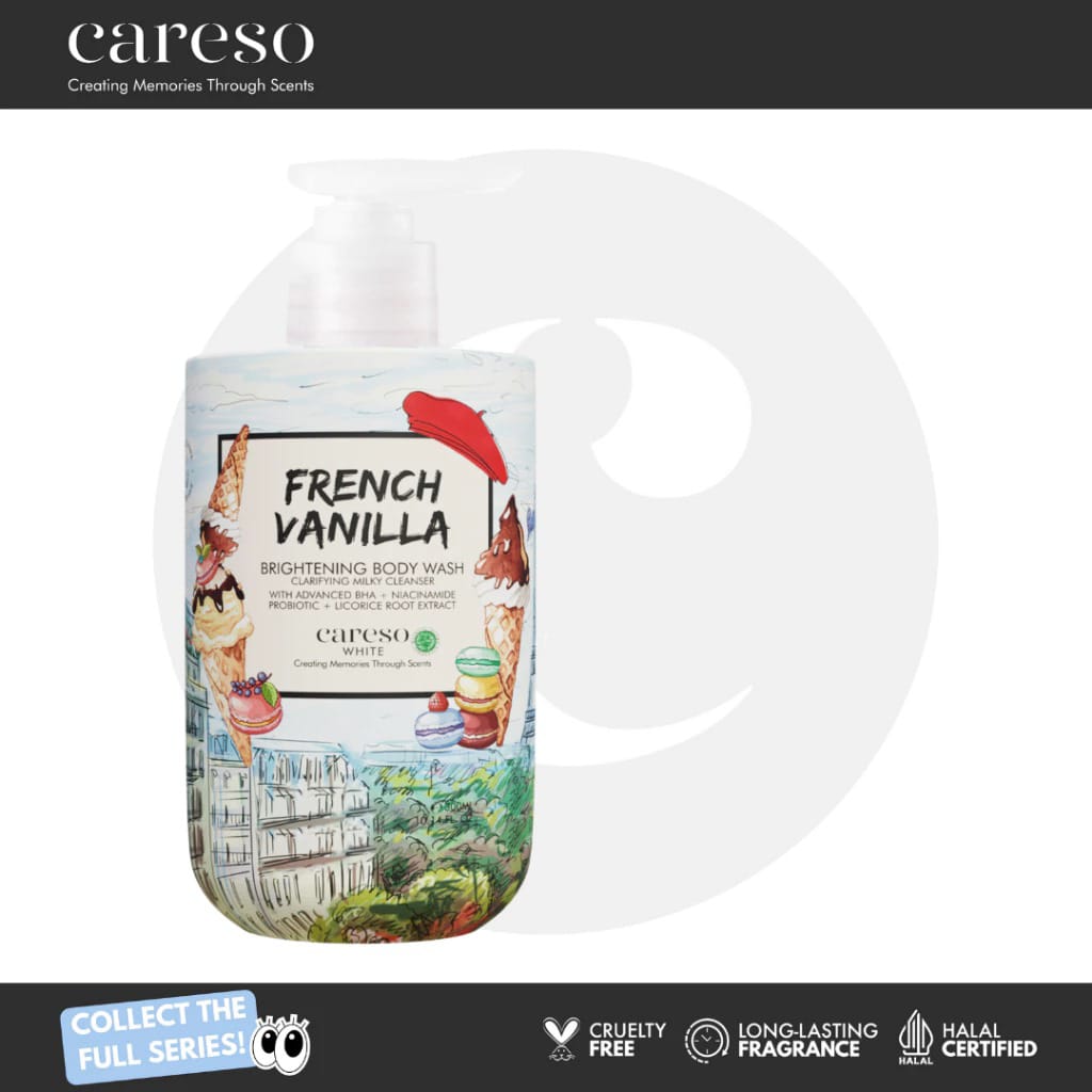Careso Brightening Body Wash 300ml - French Vanilla