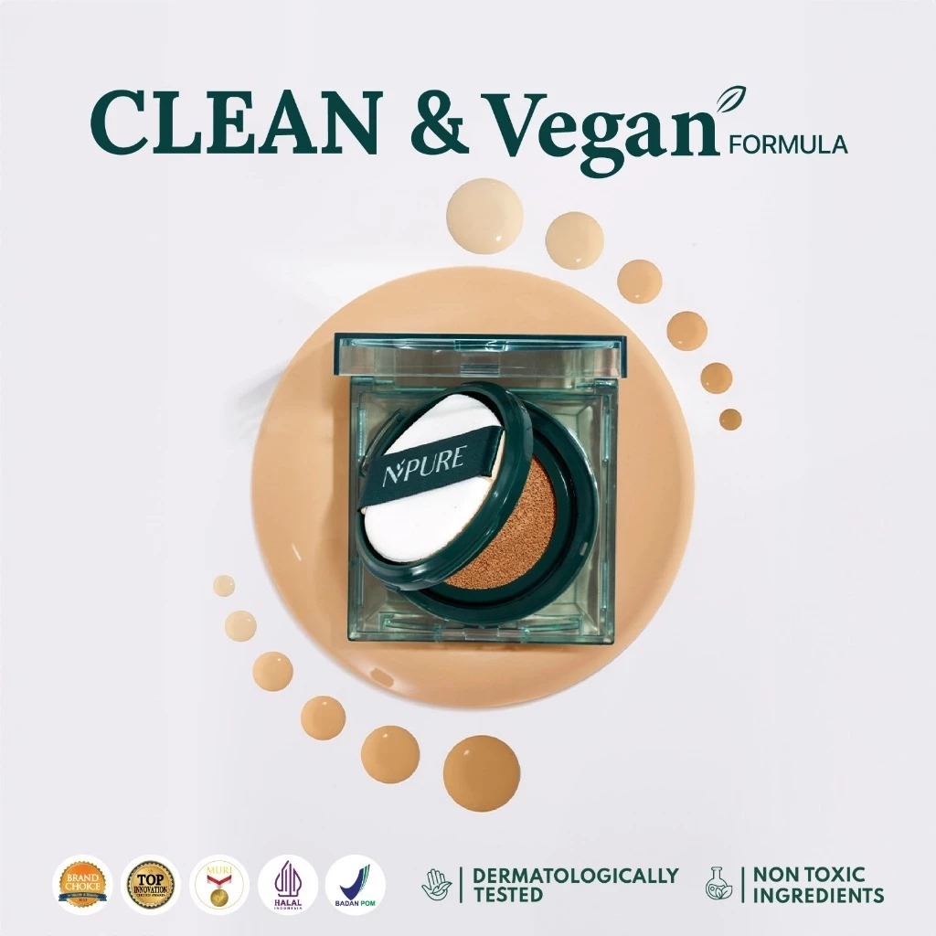 (Buy1 Get1) Npure Power Cushion Flawless Matte FULL + REFILL - Banana