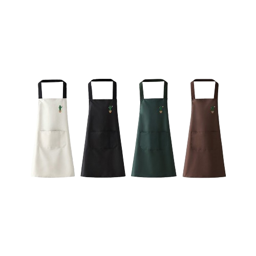 Celemek Masak Polos PVC Premium - HITAM (Apron Masak Anti Air)