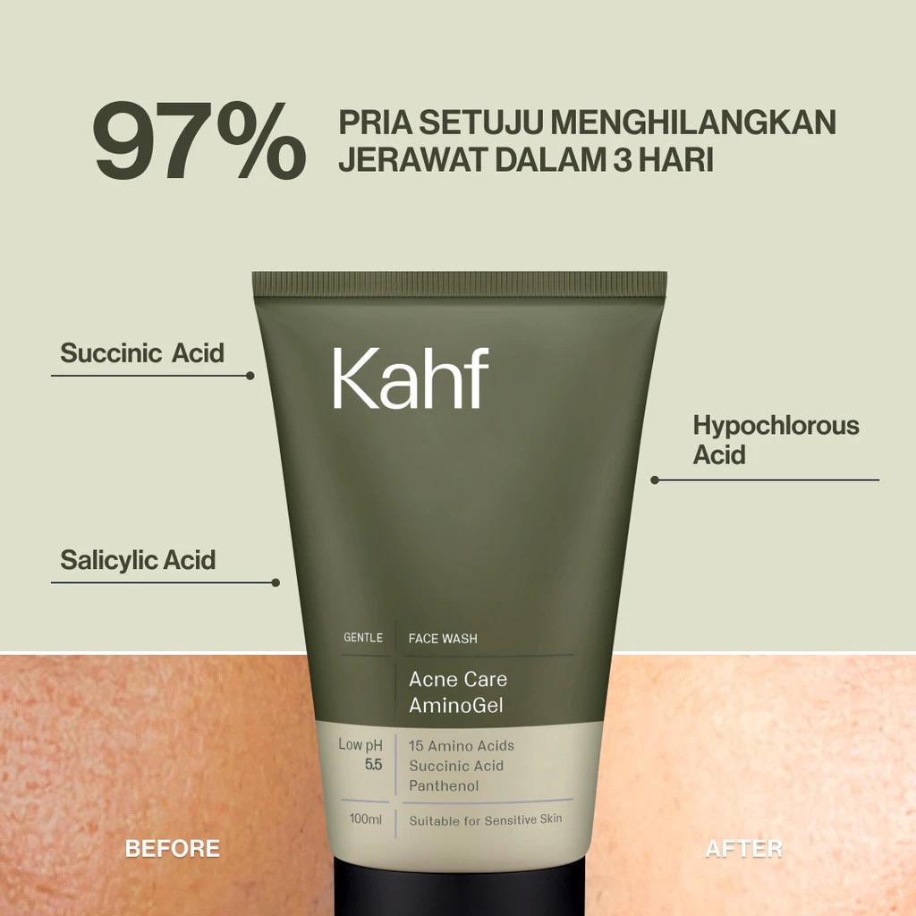 Kahf Face Wash 100ml - Acne Care AminoGel