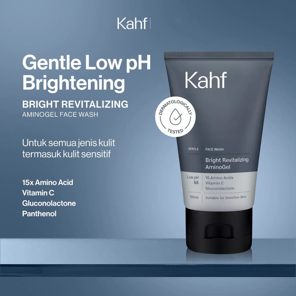 Kahf Face Wash 100ml - Bright Revitalizing AminoGel