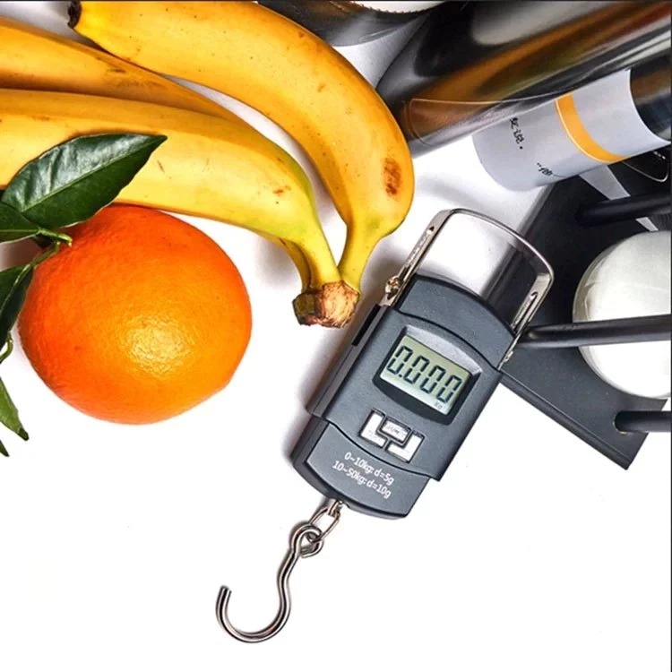 (NEW) Timbangan Gantung HITAM 50kg (WH-A08) - Portable Electronic Scale / Timbangan Digital