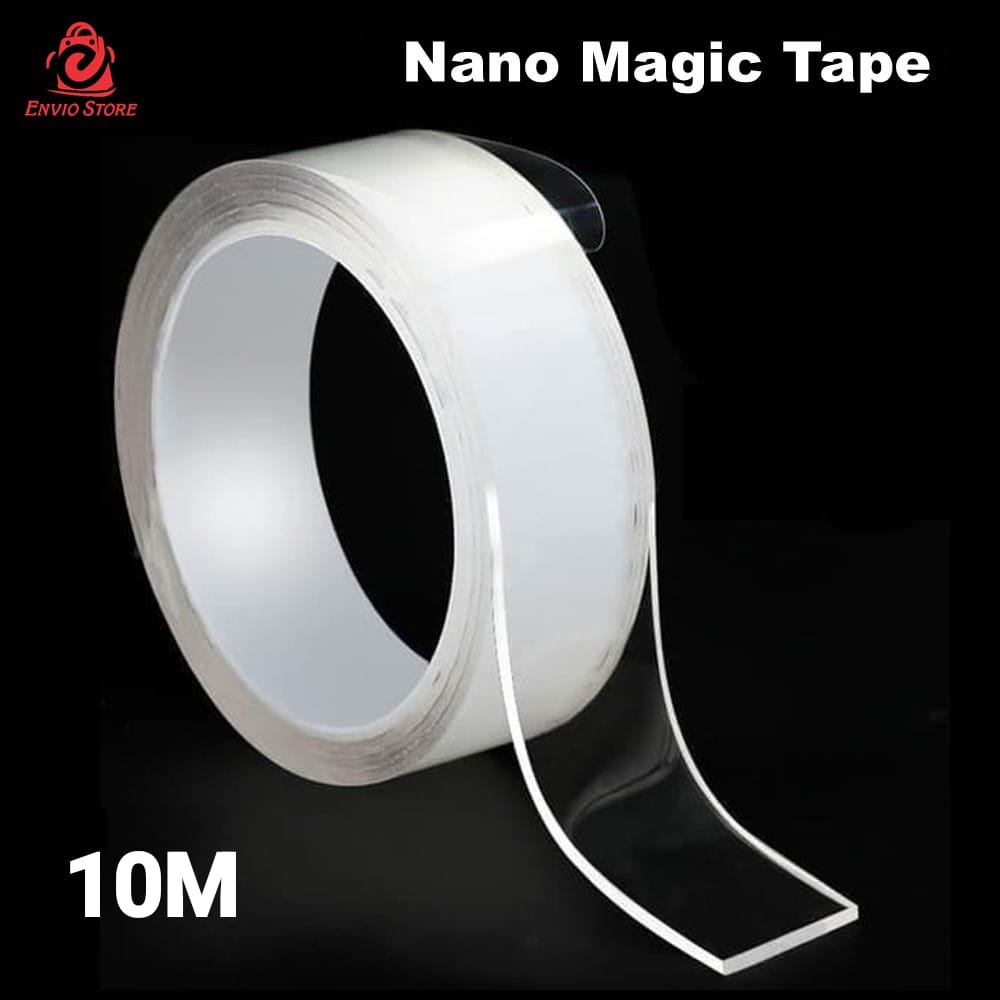 Nano Magic Tape 10Meter (Isolasi Bening Ajaib Double Tape)